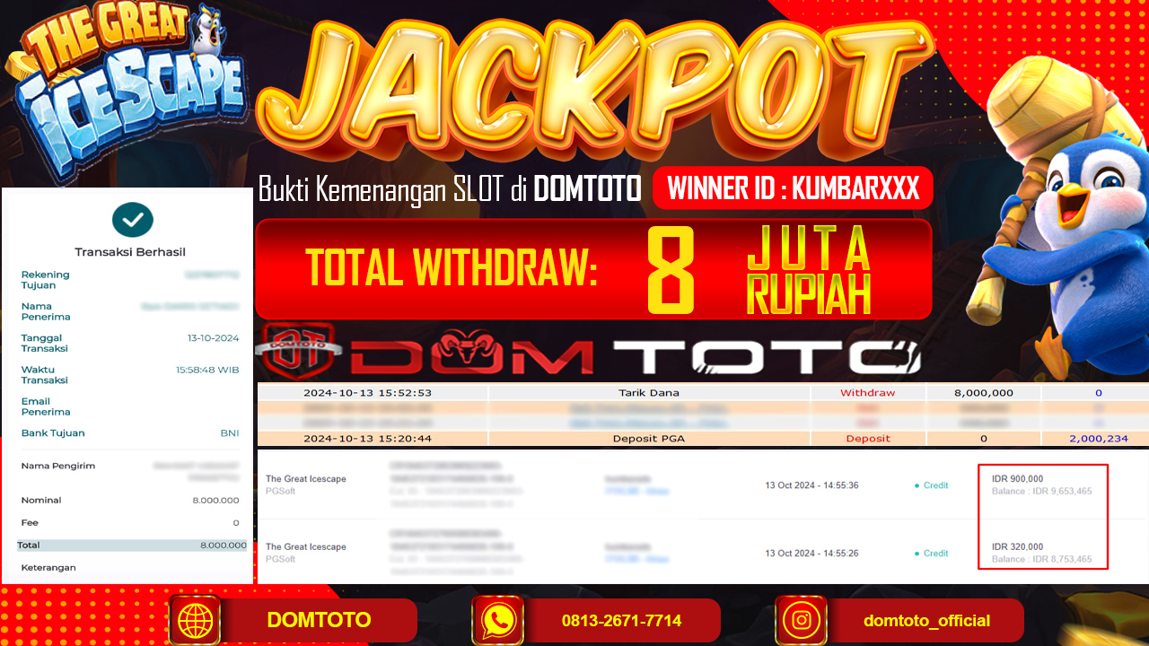 JACKPOT SLOT THE GREAT ESCAPE 13 OKTOBER 2024